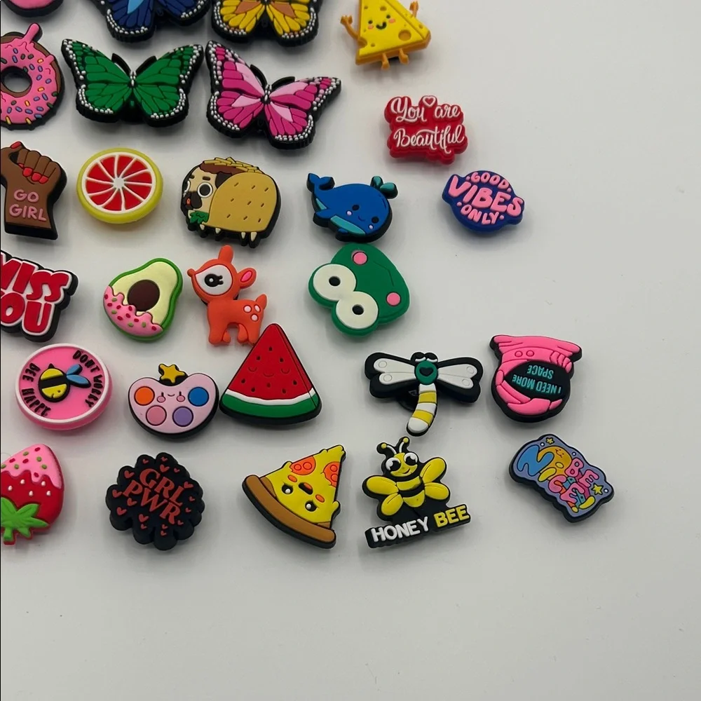 Colorful Assorted Shoe Charms Set